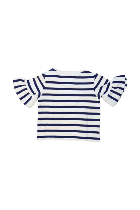 A Navy Short Sleeve Tops from Tommy Hilfiger in size 6-12M for girl. (Back View)