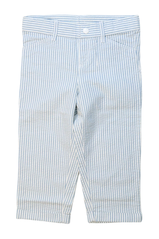 A Blue-White Casual Pants from Petit Bateau in size 12-18M for boy. (Front View)