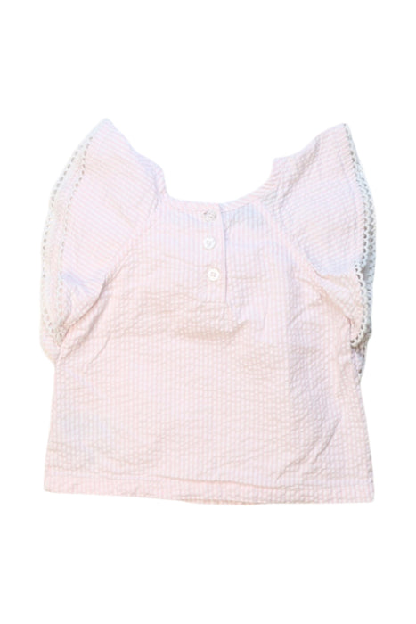 A Pink Short Sleeve Tops from Tommy Hilfiger in size 3T for girl. (Back View)