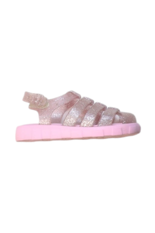 A Pink Sandals from Mini Melissa in size 3T for girl. (Front View)