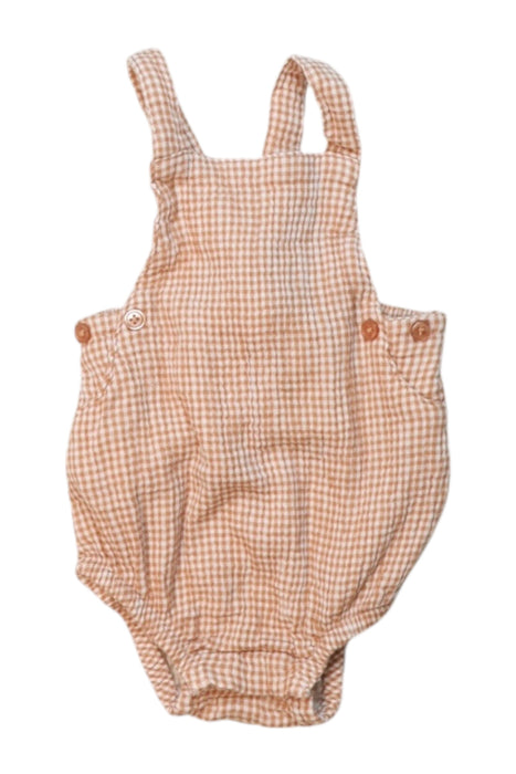 A Beige Sleeveless Bodysuits from Seed in size 0-3M for girl. (Front View)