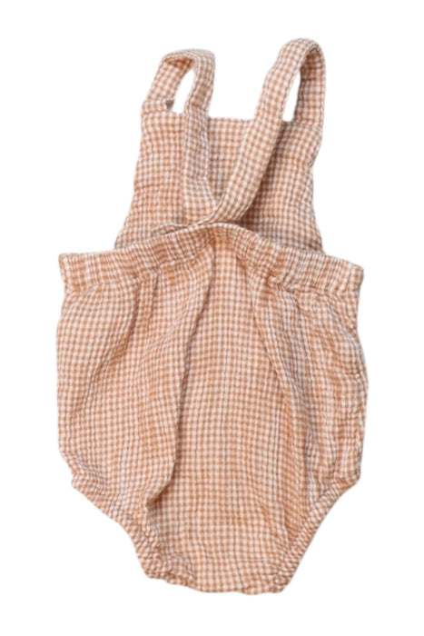 A Beige Sleeveless Bodysuits from Seed in size 0-3M for girl. (Back View)