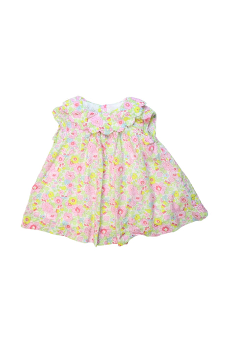 A Multicolour Sleeveless Dresses from Jacadi in size 3-6M for girl. (Front View)