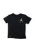 A Black Short Sleeve T Shirts from Air Jordan in size 4T for boy. (Front View)