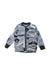 A Grey Zippered Sweatshirts from Molo in size 4T for boy. (Front View)