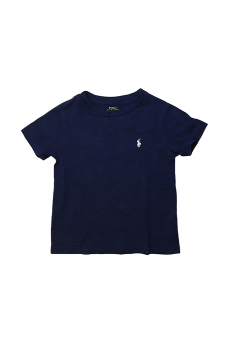 A Navy Short Sleeve T Shirts from Polo Ralph Lauren in size 3T for boy. (Front View)