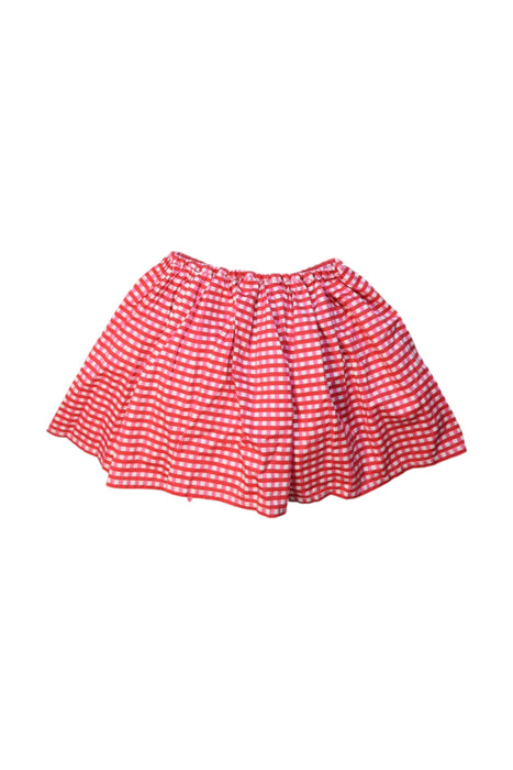 A Red-White Short Skirts from Jacadi in size 4T for girl. (Back View)