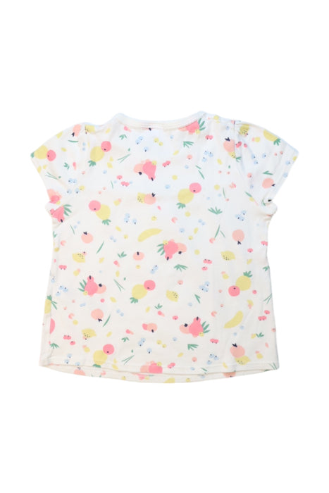 A Multicolour Short Sleeve Tops from Petit Bateau in size 4T for girl. (Back View)