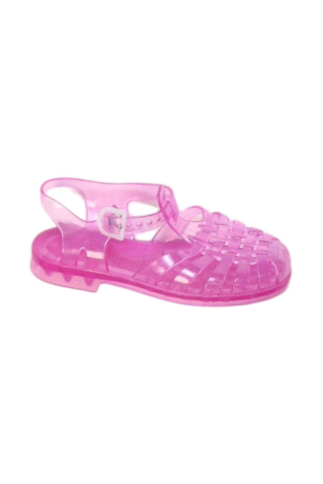 A Pink Sandals from Meduse in size 4T for girl. (Front View)