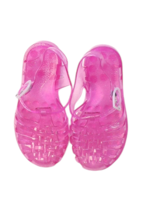 A Pink Sandals from Meduse in size 4T for girl. (Back View)