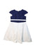 A Blue Short Sleeve Dresses from Jacadi in size 8Y for girl. (Back View)