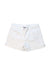 A White Shorts from Chicco in size 5T for girl. (Front View)