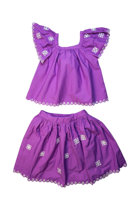 A Purple Skirt Sets from Jacadi in size 5T for girl. (Front View)