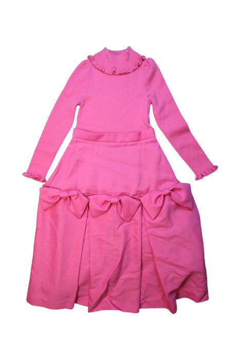 A Pink Long Sleeve Dresses from Nicholas & Bears in size 4T for girl. (Front View)