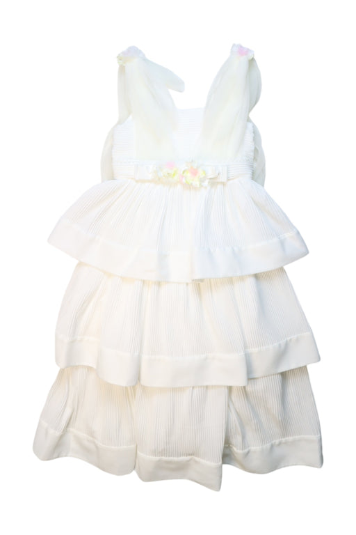 A White Sleeveless Dresses from Nicholas & Bears in size 3T for girl. (Front View)