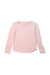 A Pink Long Sleeve Tops from Crewcuts in size 4T for girl. (Front View)