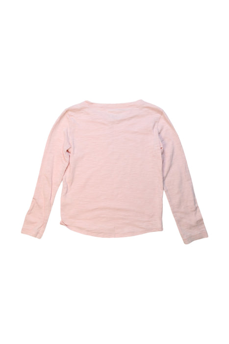 A Pink Long Sleeve Tops from Crewcuts in size 4T for girl. (Back View)