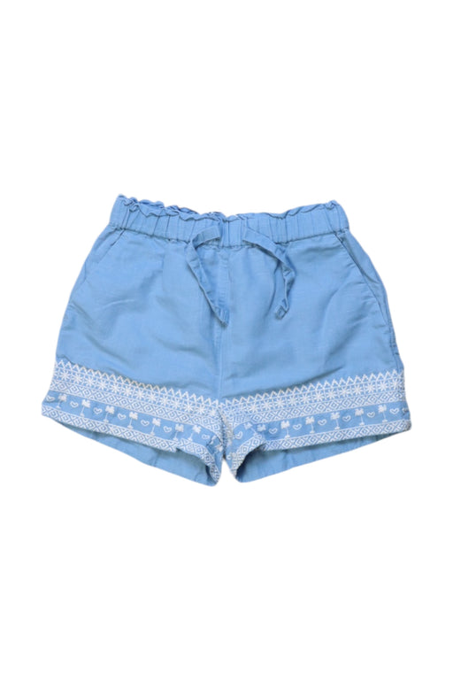 A Blue Shorts from Crewcuts in size 4T for girl. (Front View)