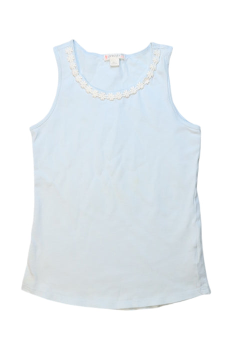 A Blue Sleeveless Tops from Crewcuts in size 6T for girl. (Front View)