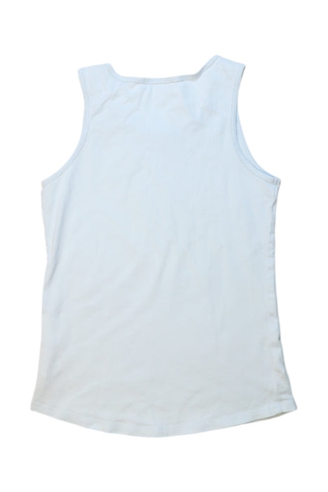 A Blue Sleeveless Tops from Crewcuts in size 6T for girl. (Back View)