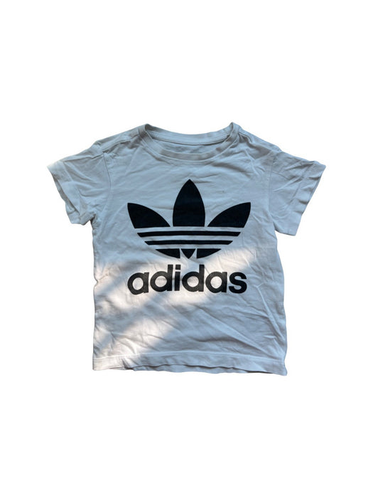 A White Short Sleeve T Shirts from Adidas in size 3T for neutral. (Front View)