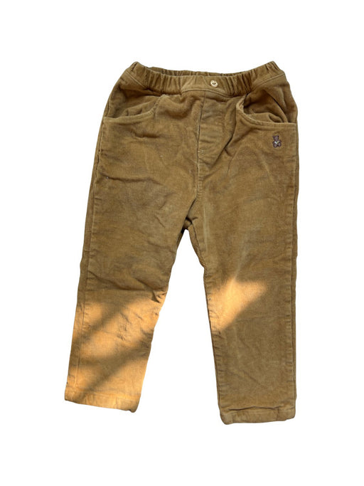 A Yellow Casual Pants from Organic Mom in size 3T for boy. (Front View)