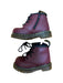 A Burgundy Casual Boots from Dr. Martens in size 12-18M for neutral. (Back View)