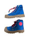 A Blue Casual Boots from Palladium in size 5T for boy. (Back View)