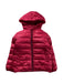 A Red Puffer/Quilted Jackets from La Compagnie des Petits in size 4T for girl. (Front View)