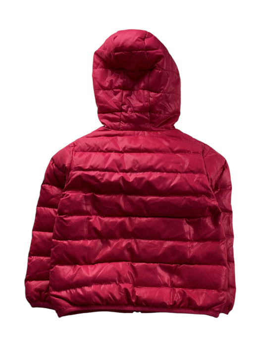 A Red Puffer/Quilted Jackets from La Compagnie des Petits in size 4T for girl. (Back View)