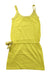 A Yellow Sleeveless Dresses from Excuse My French in size 2T for girl. (Back View)