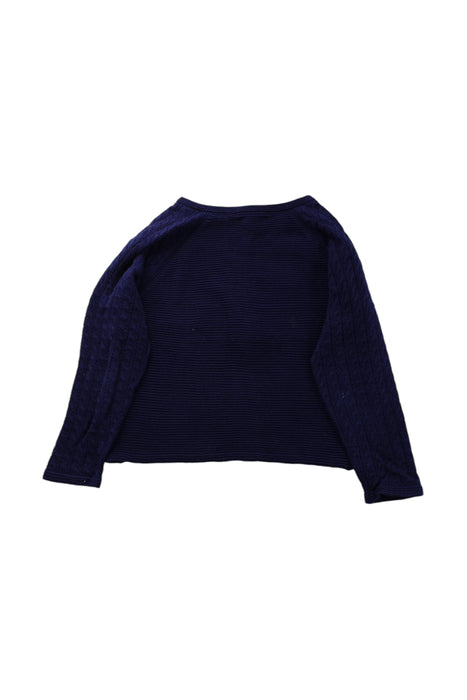 A Navy Cardigans from Jacadi in size 4T for neutral. (Back View)