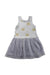 A Grey Sleeveless Dresses from Seed in size 2T for girl. (Front View)