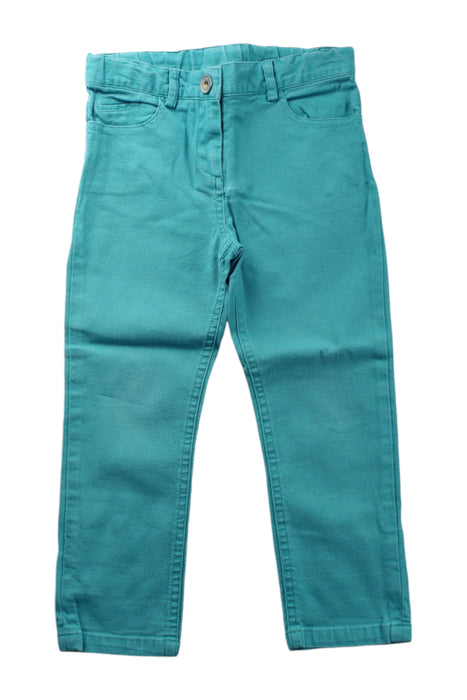 A Teal Casual Pants from Jacadi in size 4T for neutral. (Front View)