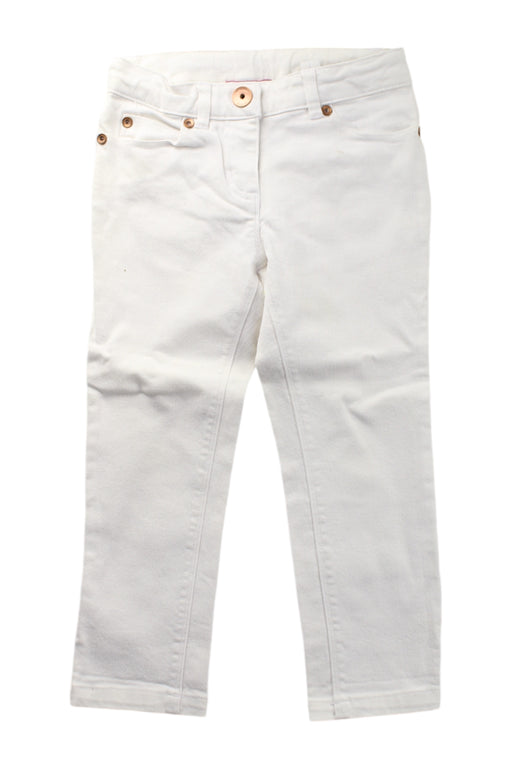 A White Casual Pants from Jacadi in size 3T for neutral. (Front View)