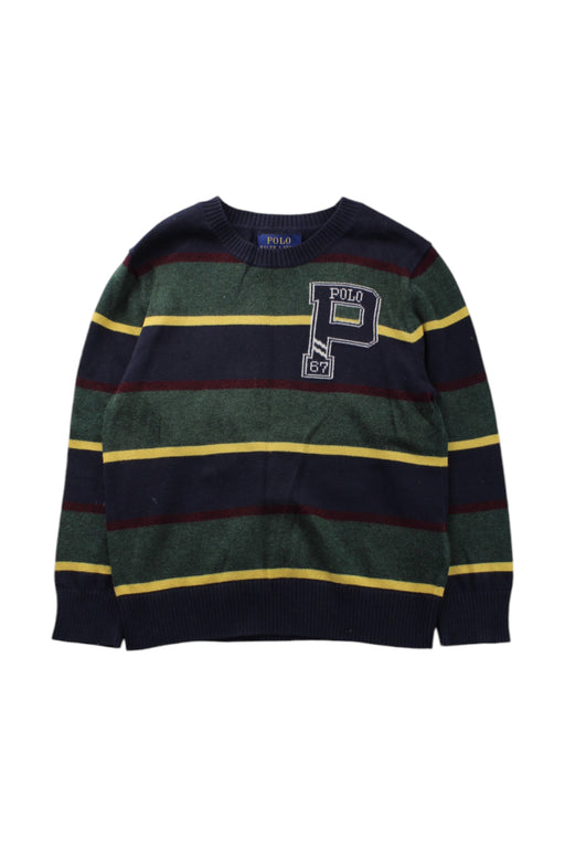 A Multicolour Knit Sweaters from Polo Ralph Lauren in size 5T for boy. (Front View)