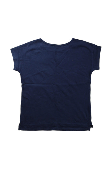 A Navy Short Sleeve T Shirts from Roots in size 5T for neutral. (Back View)