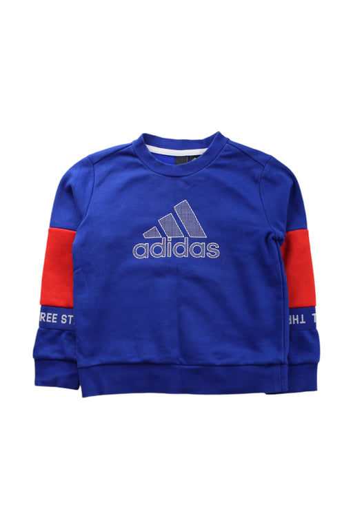 A Blue Crewneck Sweatshirts from Adidas in size 4T for neutral. (Front View)