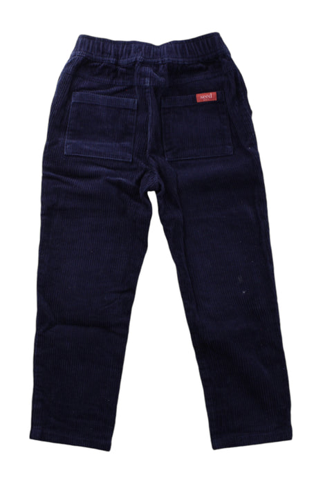 A Navy Casual Pants from Seed in size 5T for neutral. (Back View)