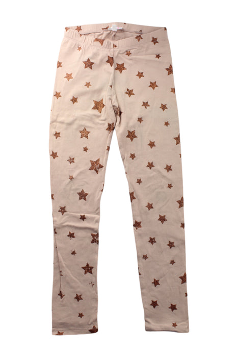 A Beige Leggings from Seed in size 7Y for girl. (Front View)