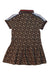 A Brown Short Sleeve Dresses from Burberry in size 12-18M for girl. (Back View)