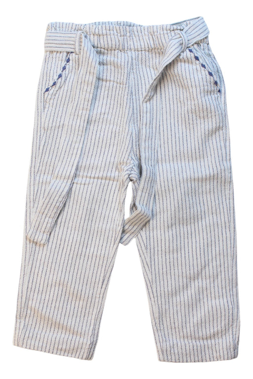 A White Casual Pants from Bout'Chou in size 18-24M for girl. (Front View)