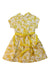 A Yellow Short Sleeve Dresses from Gingersnaps in size 4T for girl. (Back View)