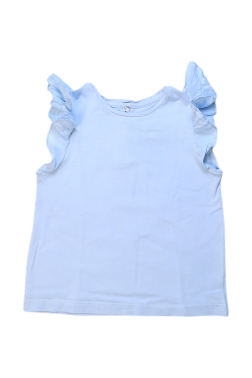 A Blue Sleeveless Tops from Jacadi in size 3T for girl. (Front View)