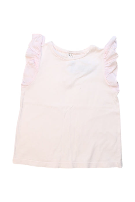 A Pink Short Sleeve Tops from Jacadi in size 3T for girl. (Front View)