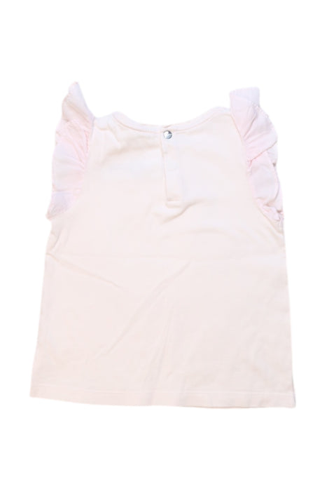 A Pink Short Sleeve Tops from Jacadi in size 3T for girl. (Back View)