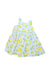 A Blue-Yellow Sleeveless Dresses from Confiture in size 2T for girl. (Front View)