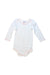 A White Long Sleeve Bodysuits from Petit Bateau in size 12-18M for girl. (Front View)