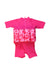 A Pink Floatsuits from Konfidence in size 18-24M for girl. (Front View)