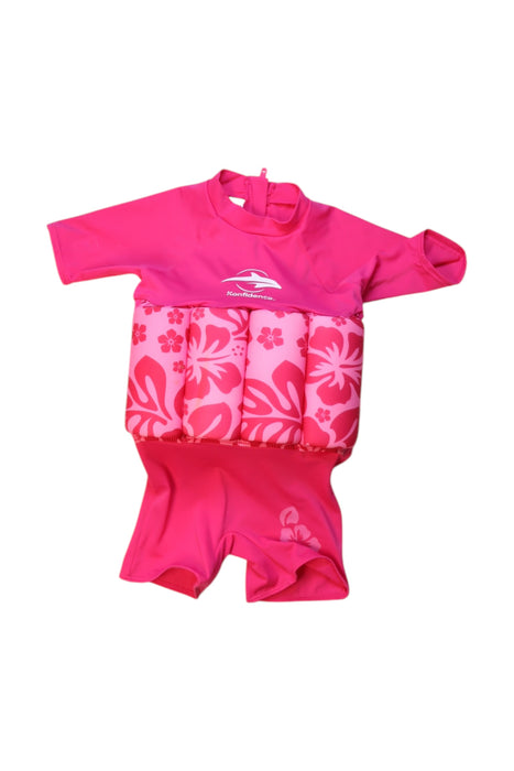 A Pink Floatsuits from Konfidence in size 18-24M for girl. (Back View)